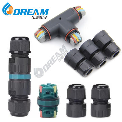 quality  DREAM START  ConnectorBlack IP68 Tee Connector 3way Led Lighting factory